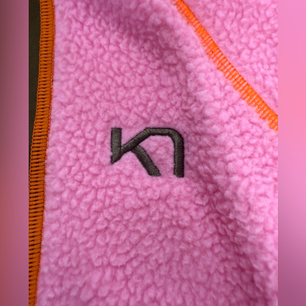 Kari Traa Ragnhild Full Zip Midlayer Jacket Size S, Prism Pink / Olive — image 6 of 8